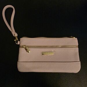 Adrienne Vittadini Blush Wristlet Clutch